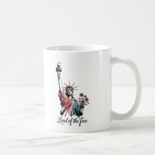Land der Freien 4. Juli Patriotisch Kaffeetasse