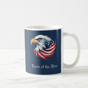 Land der Freien, Amerikanische Flagge Patriotisch Kaffeetasse