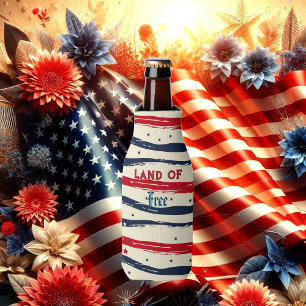 Land der freien Amerikanischen Unabhängigkeitstag Flaschenkühler