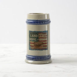 Land der Freien - Bierkrug Bierglas