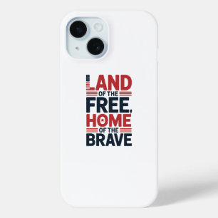 Land der Freien Heim der Tapferen USA-Shirt Case-Mate iPhone Hülle