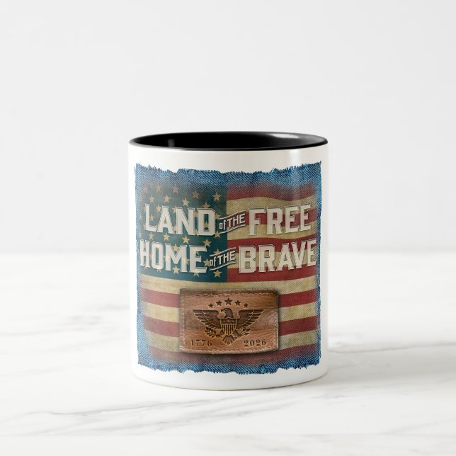 Land der Freien - Kaffeetasse (Mittel)