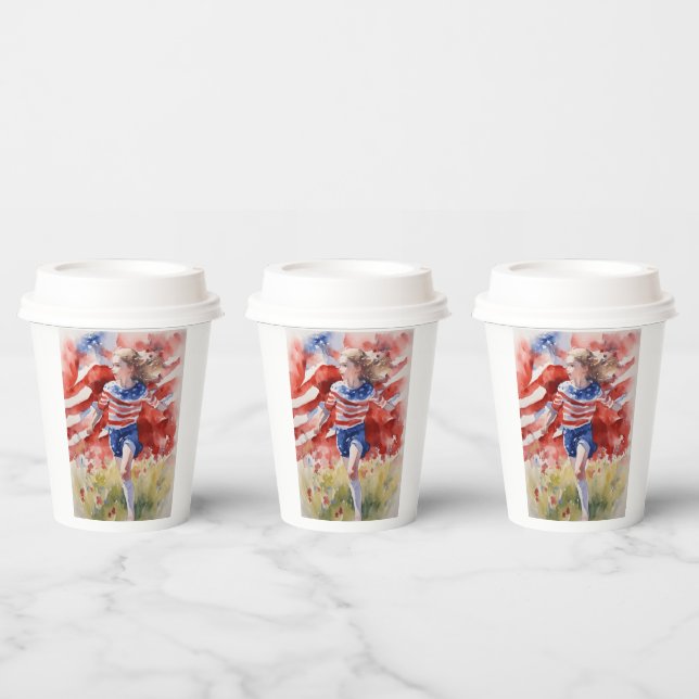 Land der freien Linie Pappbecher (Multi)