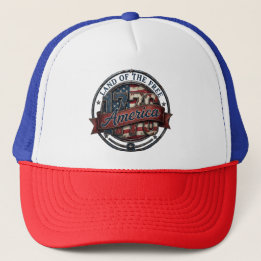 Land der Freien Patrioten Trucker Hut Truckerkappe
