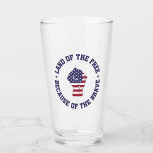 Land der freien USA Flag Patriotic Glas