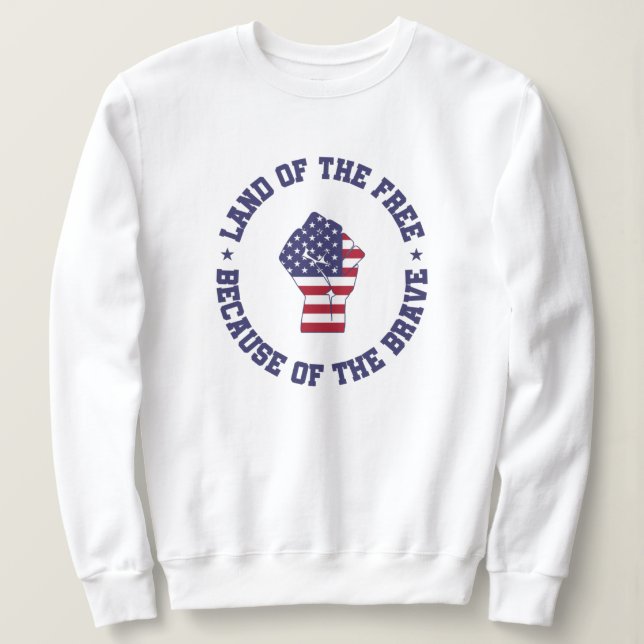 Land der freien USA Flag Patriotic Sweatshirt (Design vorne)
