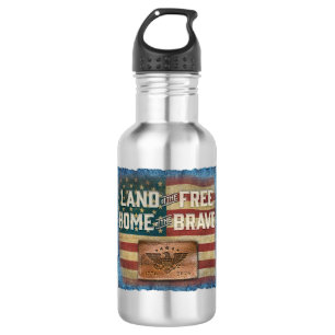 Land der Freien - Wasserflasche