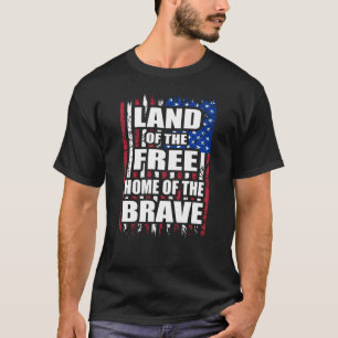 Land der freien Zuhause der Braven Fahne (Juni) 14 T-Shirt