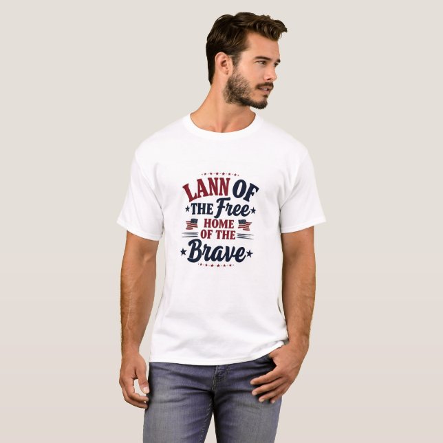 Land der Freien Zuhause des Brave T - Shirt USA (Vorne ganz)