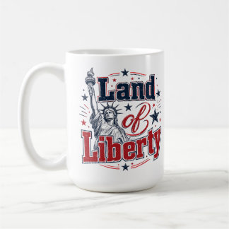 Land der Freiheit – Patriotischer 4. Juli Kaffeetasse