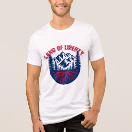 Land der Freiheit Patriotisches Berg-Shirt Tri-Blend Shirt