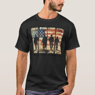Land der Freiheit wegen der tapferen Ehre auf der T-Shirt