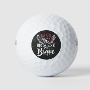 Land der Freiheit wegen des tapferen Veteranen Golfball