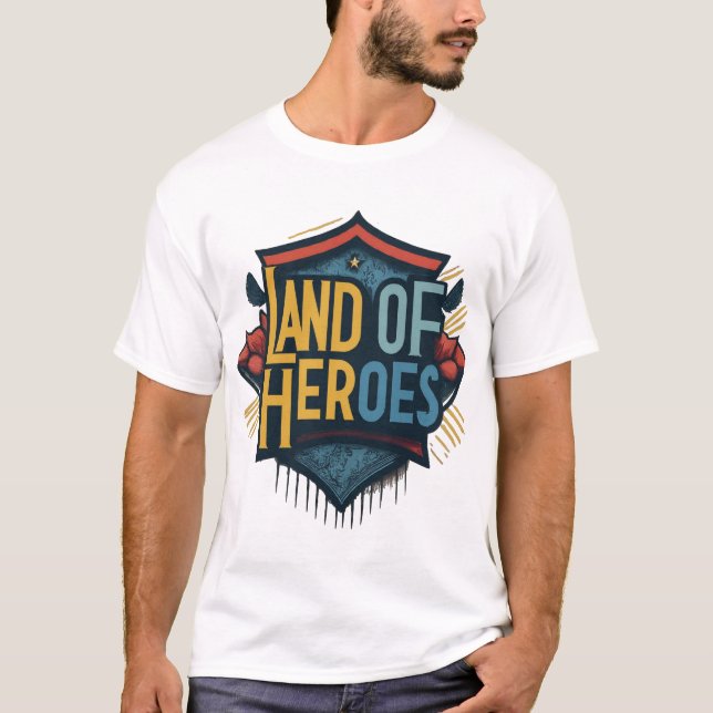 Land der Helden T-Shirt (Vorderseite)