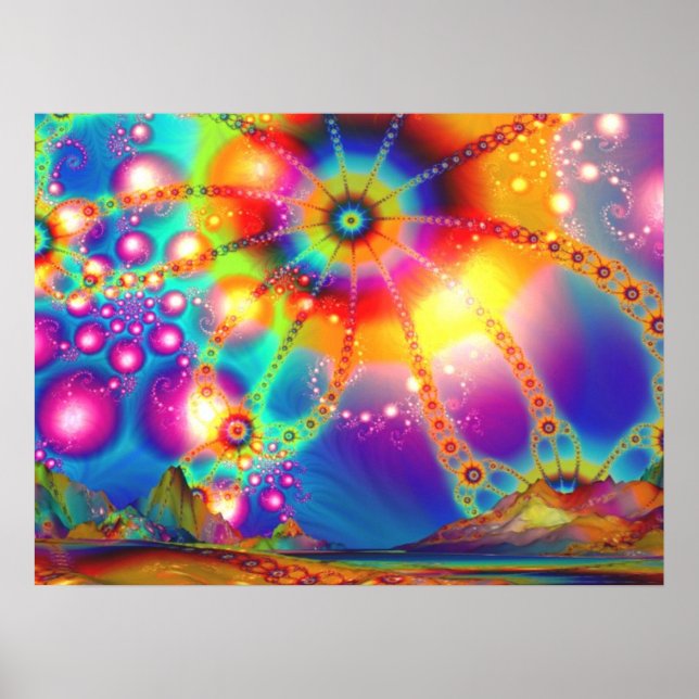 Land der psychedelischen Illuminationen - Poster (Vorne)