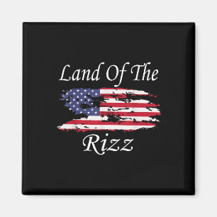 Land der Rizz Lustig Patriotisch Trump 4. Juli Magnet