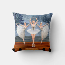 Land der Schneetänze Ballerinas Kissen