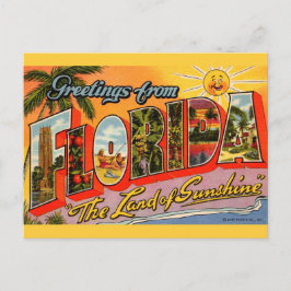 Land der Sonnenschein-Begrüßung Postkarte
