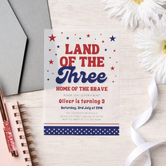Land des 3. 4. Juli Patriotic 3. Geburtstag (Hochzeit)