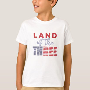 Land des 3. (Gratis) 3. Geburtstags-Party-Outfit T-Shirt