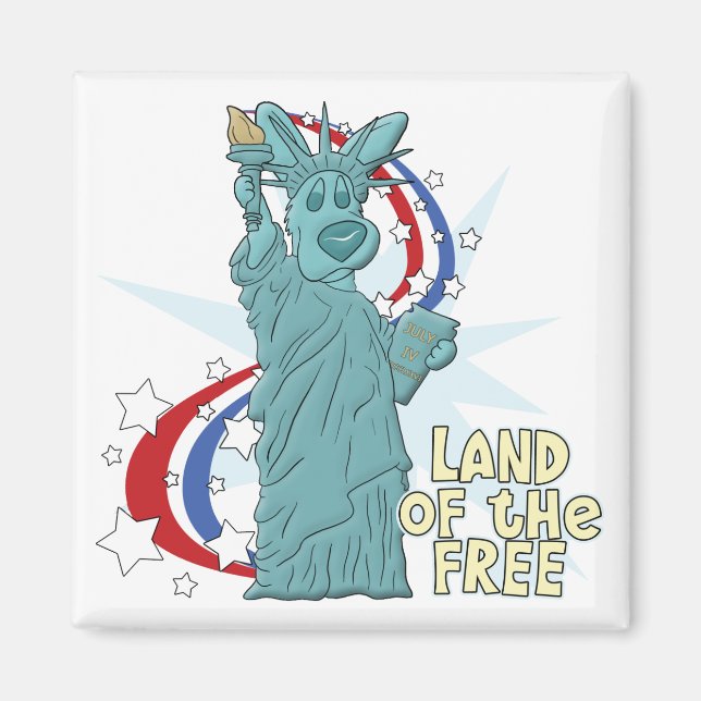 Land des freien Corgi Magnet (Vorne)