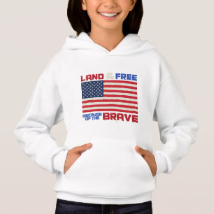 Land des freien Patriotischen USA 4. Juli Hoodie