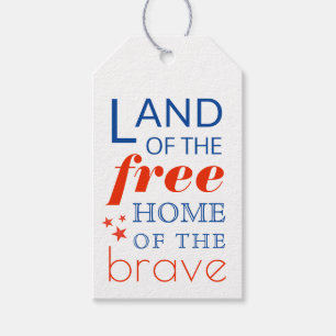 Land des freien Zuhause vom tapferen Juli 4. Geschenkanhänger