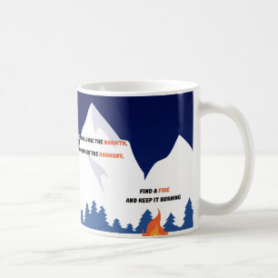 Land des Winters - Zitat aus dem Mannequin der Hei Kaffeetasse