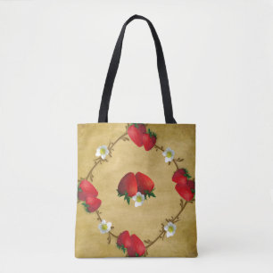 Land-Erdbeeren-Überall-Druck-Tasche Tasche