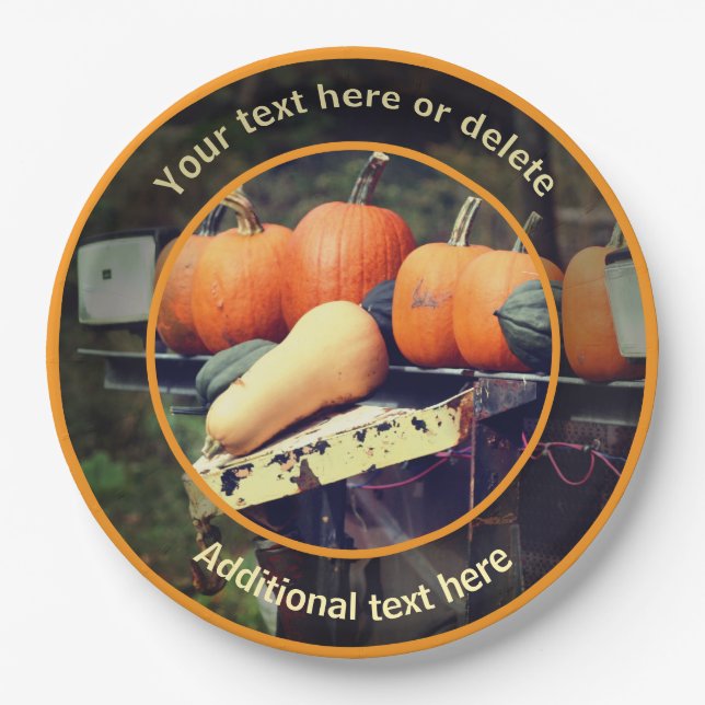 Land Farm Ernte Natur Personalisiertes Party Pappteller (Vorderseite)