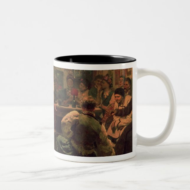 Land-Festival, 1881 Zweifarbige Tasse (Rechts)