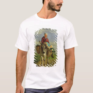 Land-Frau, die einen Esel reitet T-Shirt