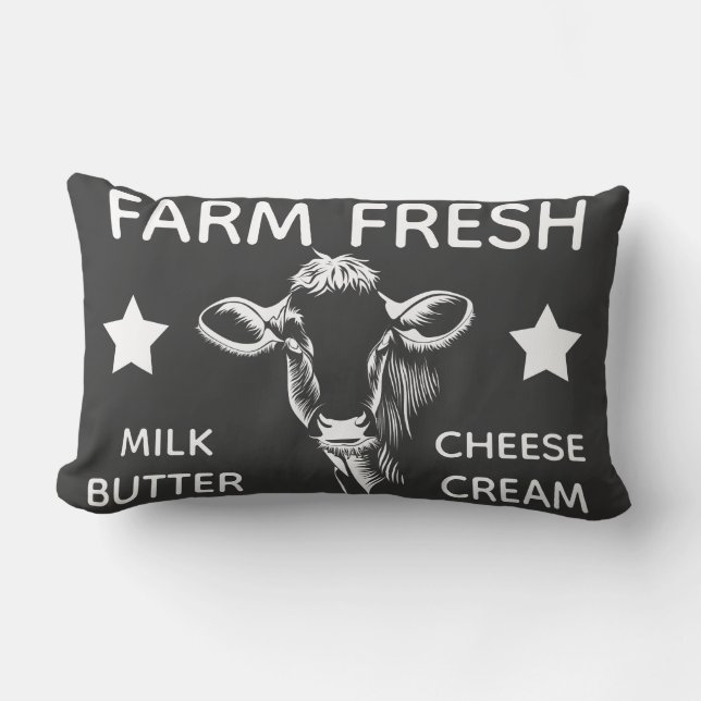 Land Fresh Dairy Cow Lendenkissen (Vorderseite)