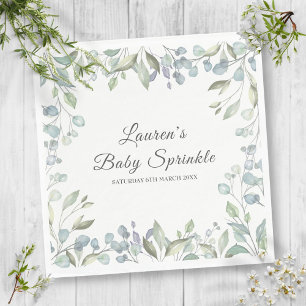 Land Grüne Blumen Baby Sprinkle Shower Serviette
