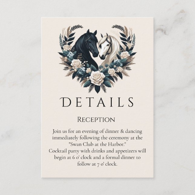 Land Hochzeiten in der Liebe Begleitkarte (Vorderseite)