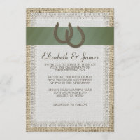 Land-Hufeisen, die Einladungen Wedding sind