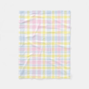Land-karierter Pastellbaby-Duschen-Mama-Säugling Fleecedecke