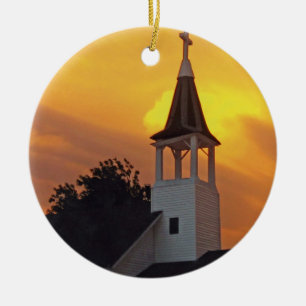 Land-Kirche Keramikornament