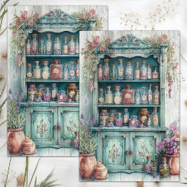 LAND KITCHEN PANTRY DECOUPAGE SEIDENPAPIER
