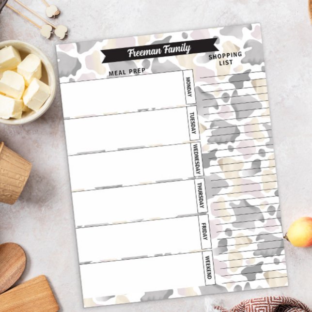 Land Kuh Print Meetings Planner & Shopping List Notizblock (Von Creator hochgeladen)