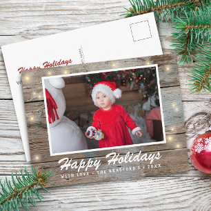 Land Landhaus Holz Lichter Foto Postkarte