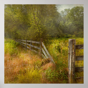 Land - Landschaft - faule Wiesen Poster