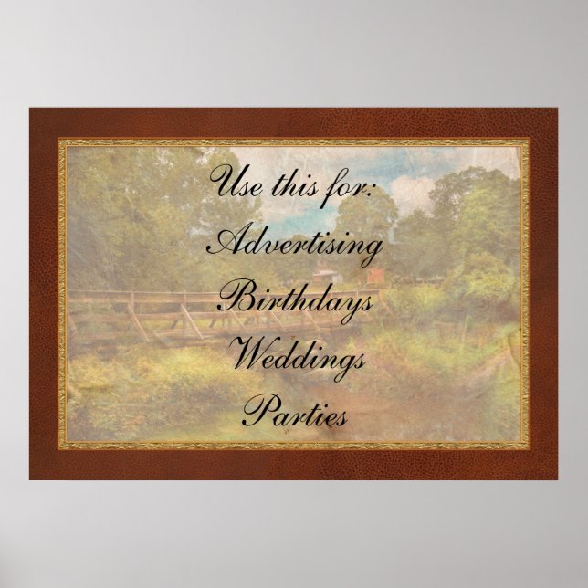 Land - Lebendes Land Poster (Vorne)