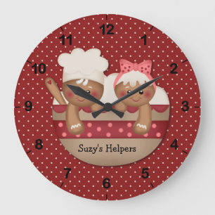 Land-Lebkuchen-Kochs-Uhr Große Wanduhr