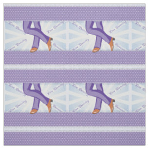 Land-Linie Tanz-Stiefel-Druck auf Lavendel Stoff
