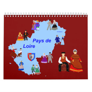 Land Loire, Frankreich Kalender