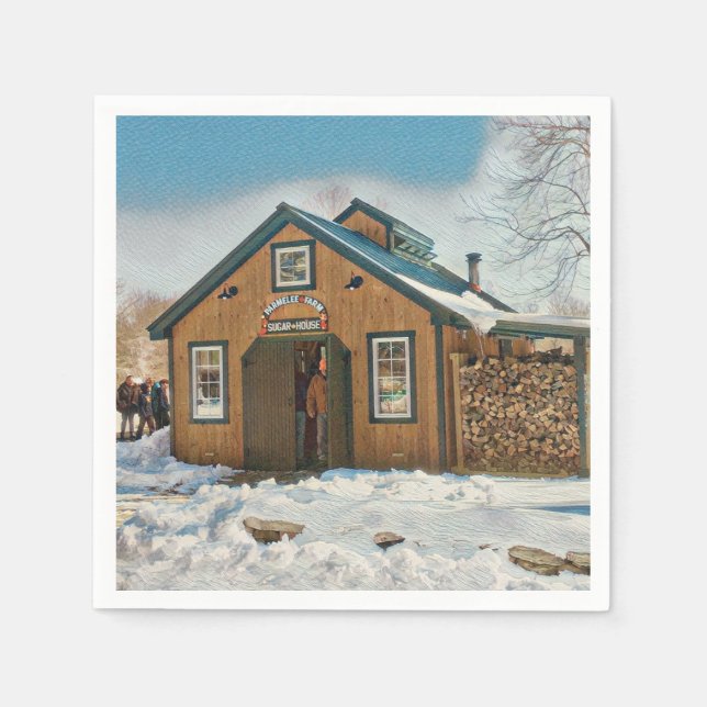 Land Maple Sugar House Serviette (Vorderseite)