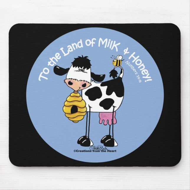 Land Milch und Honig Mousepad (Vorne)