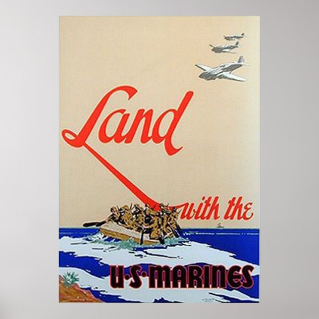 Land mit den U.S. Marines Poster (Vorne)