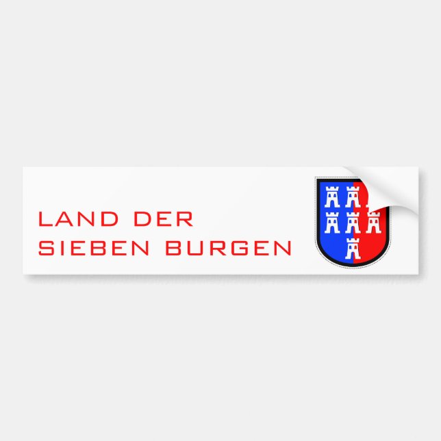 Land mit sieben Schätzen Autoaufkleber (Vorne)